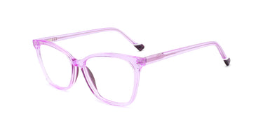 Women Urban Eyeglasses: Latifa- Purple - SpaceSMART Eye Clinic (Diagonal View)